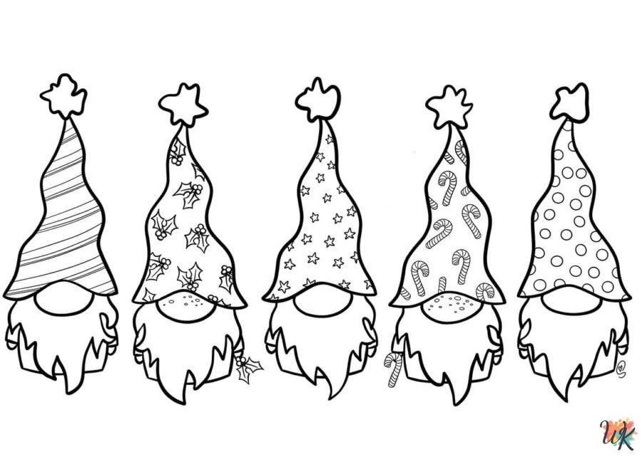Gnome coloring pages printable 1