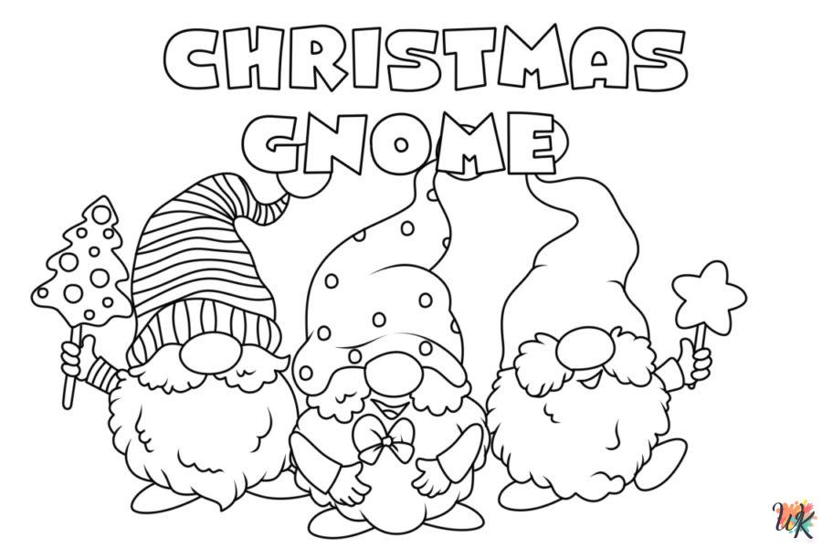 Gnome coloring pages free printable