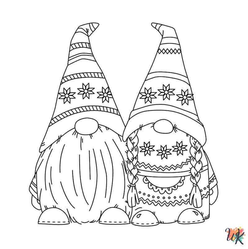 free Gnome coloring pages for kids