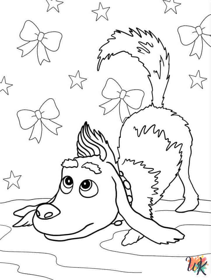 coloring pages printable Grinch 1