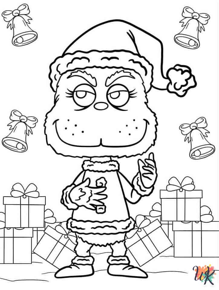 Grinch free coloring pages