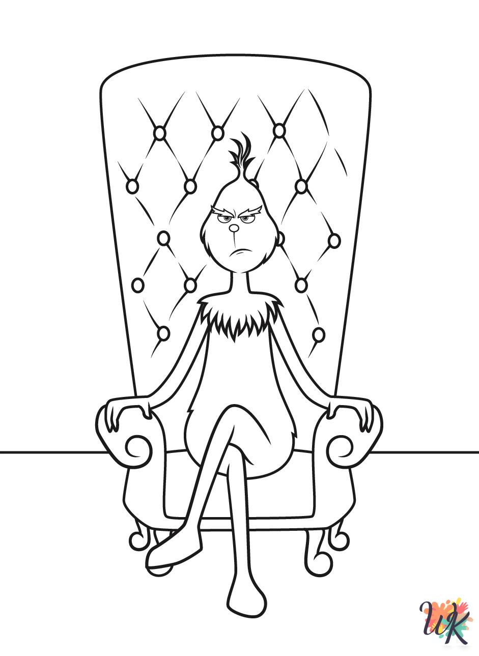 coloring pages for kids Grinch