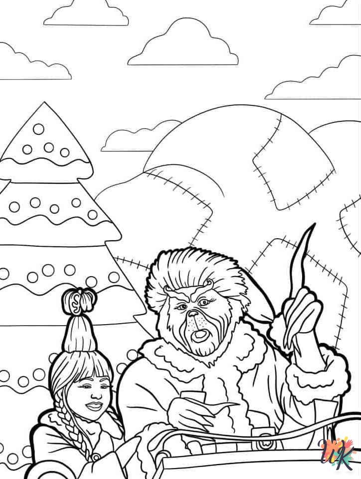 kids Grinch coloring pages