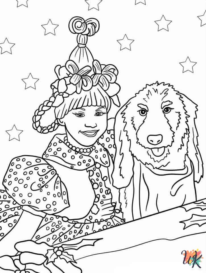 Grinch coloring pages free printable