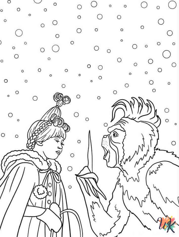 free Grinch coloring pages for adults