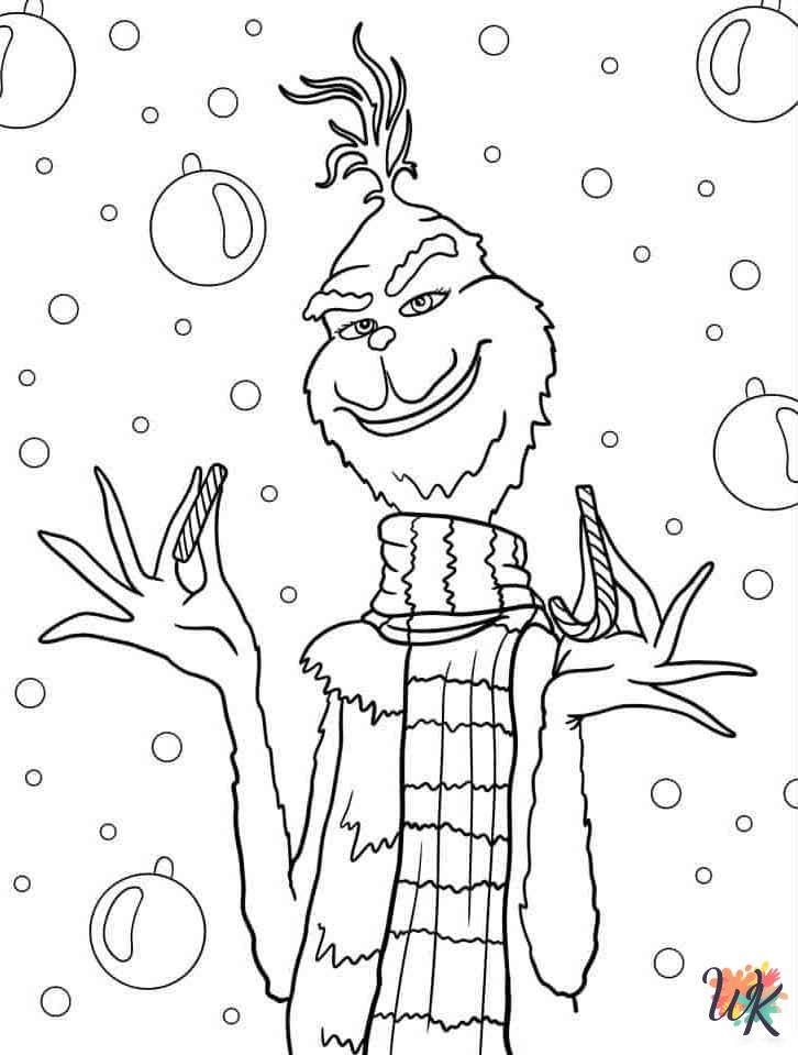 Grinch printable coloring pages
