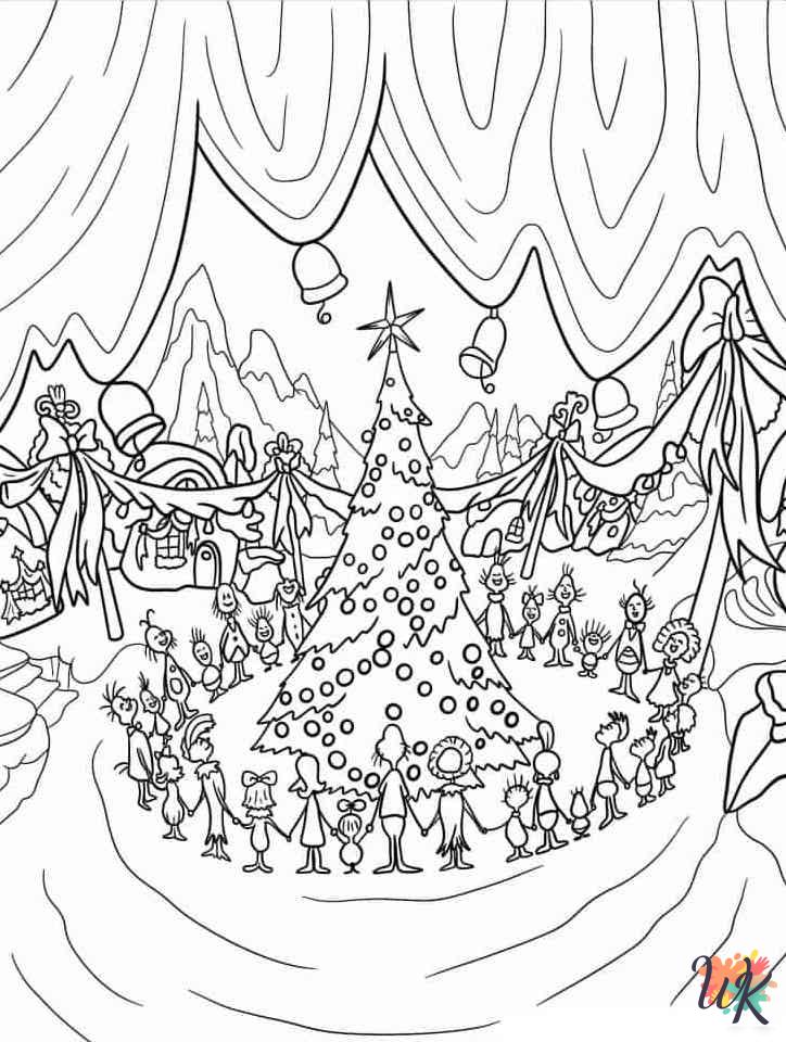 Grinch coloring pages pdf