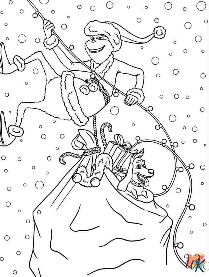 Grinch coloring pages free printable