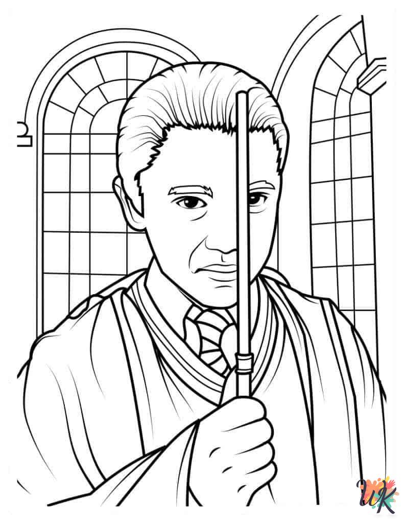 Harry Potter cards coloring pages
