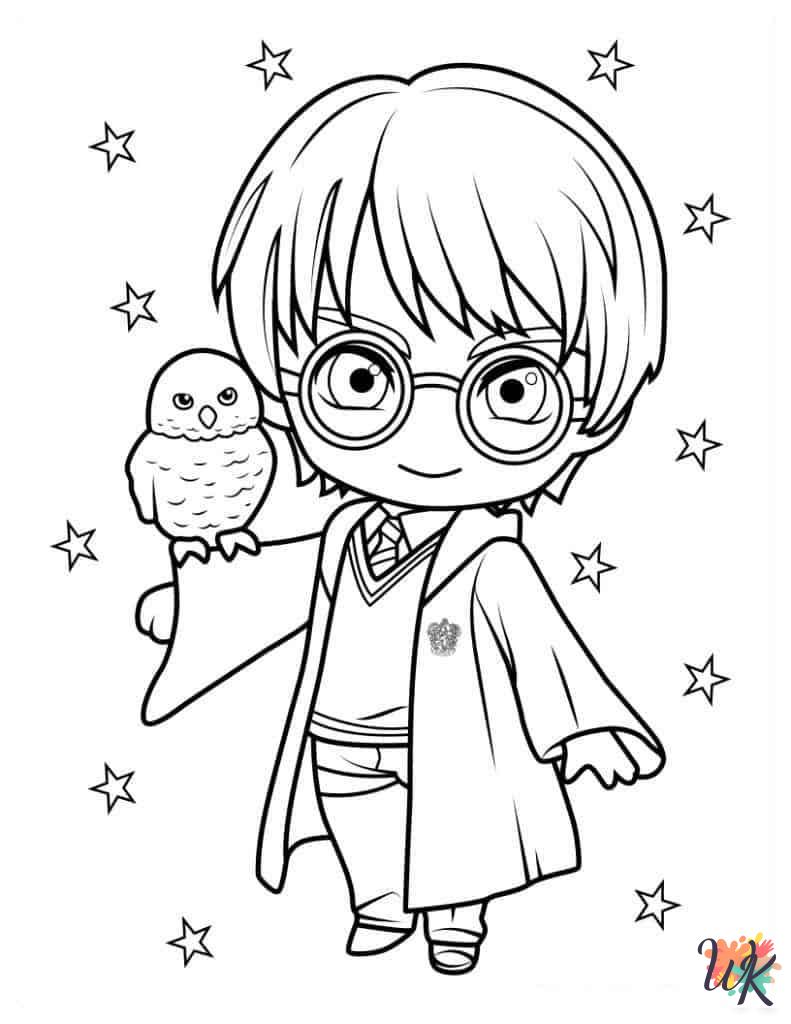 free coloring Harry Potter pages