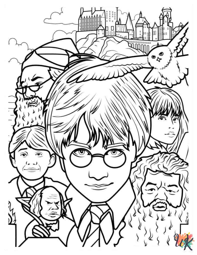 Harry Potter coloring pages grinch