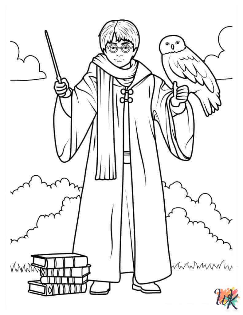 grinch cute Harry Potter coloring pages