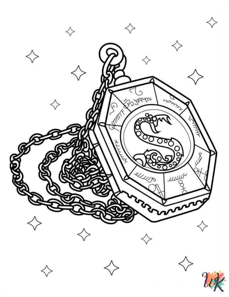 detailed Harry Potter coloring pages