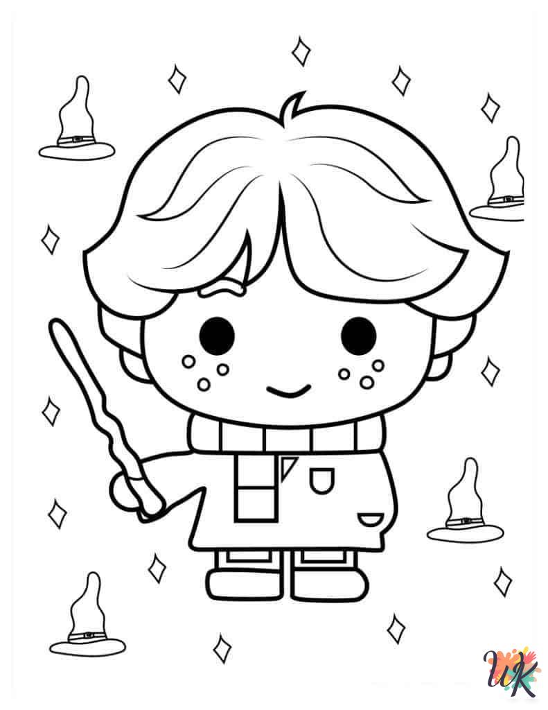 Harry Potter coloring pages easy