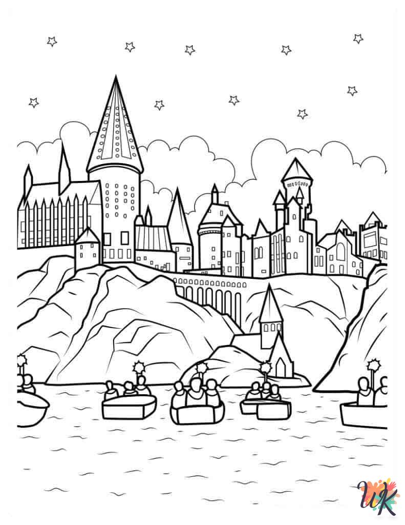merry Harry Potter coloring pages