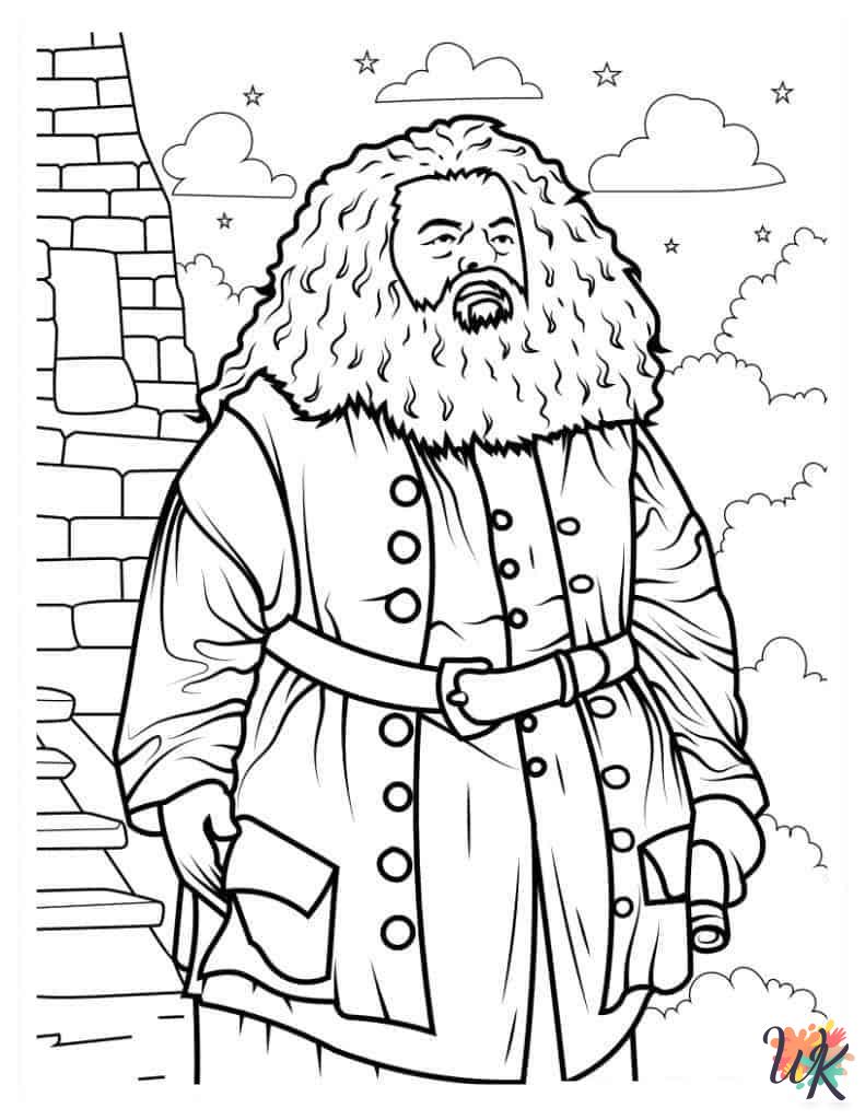 hard Harry Potter coloring pages