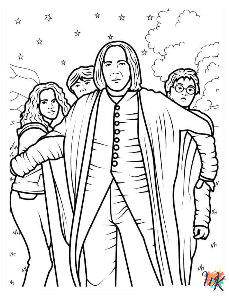 Harry Potter coloring book pages