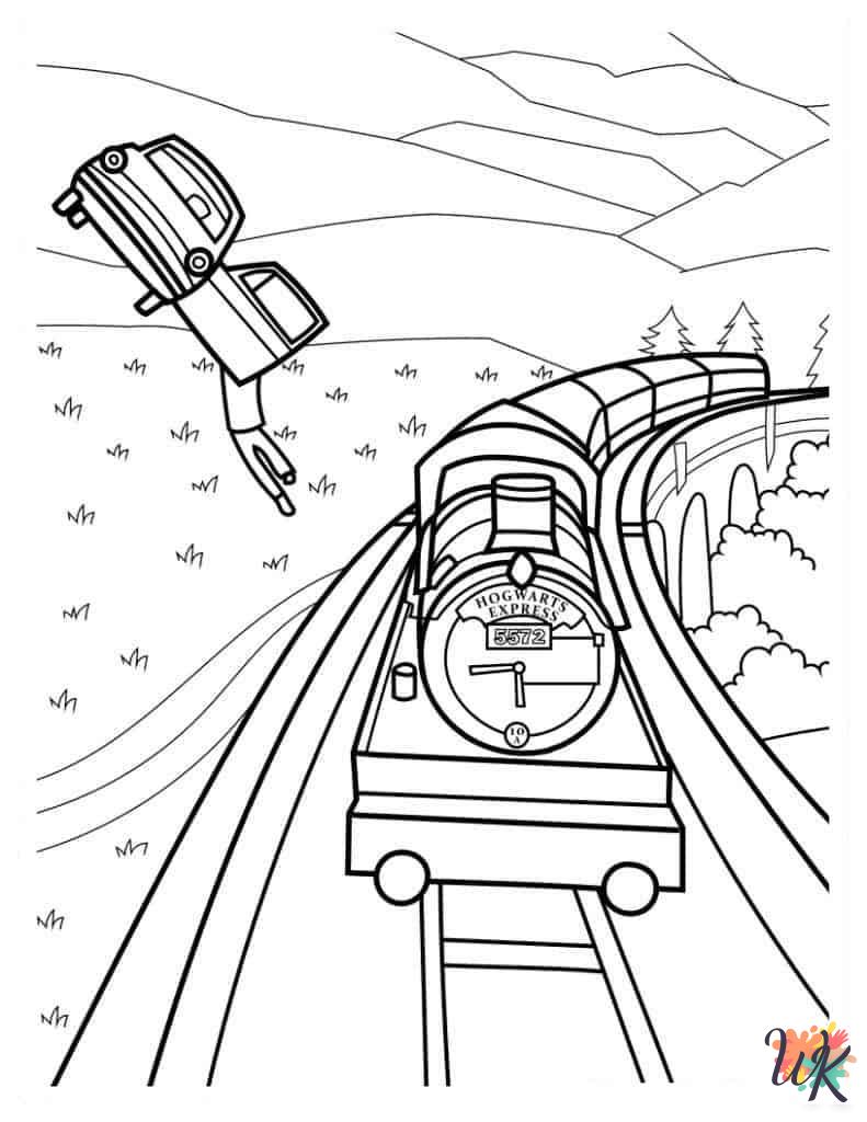 detailed Harry Potter coloring pages