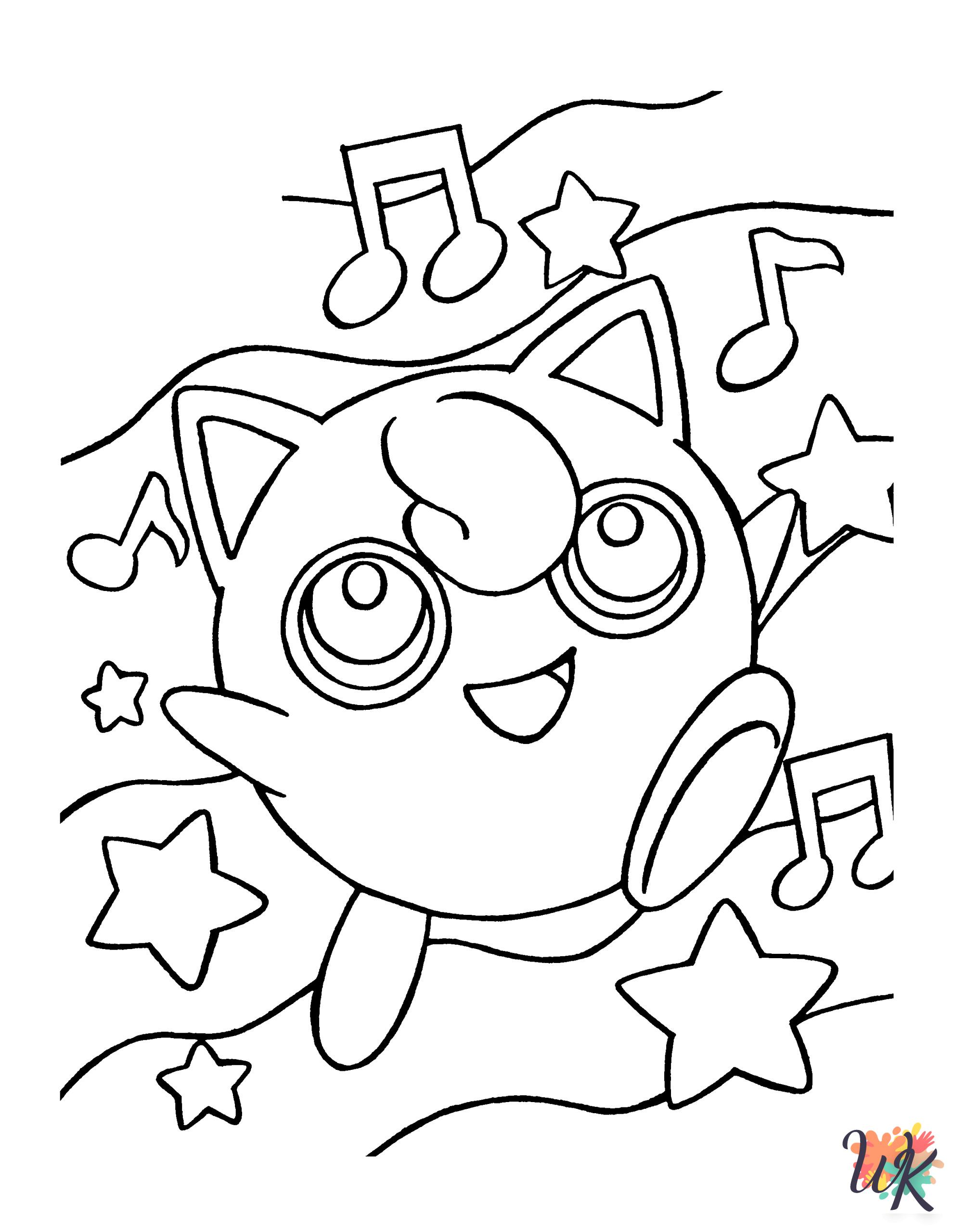 merry Jigglypuff coloring pages
