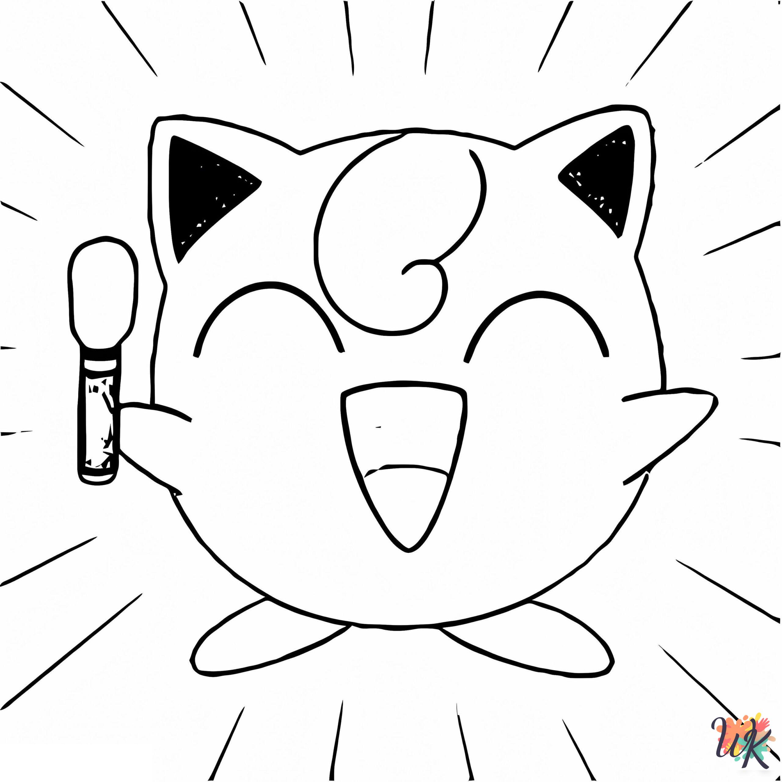 Jigglypuff free coloring pages