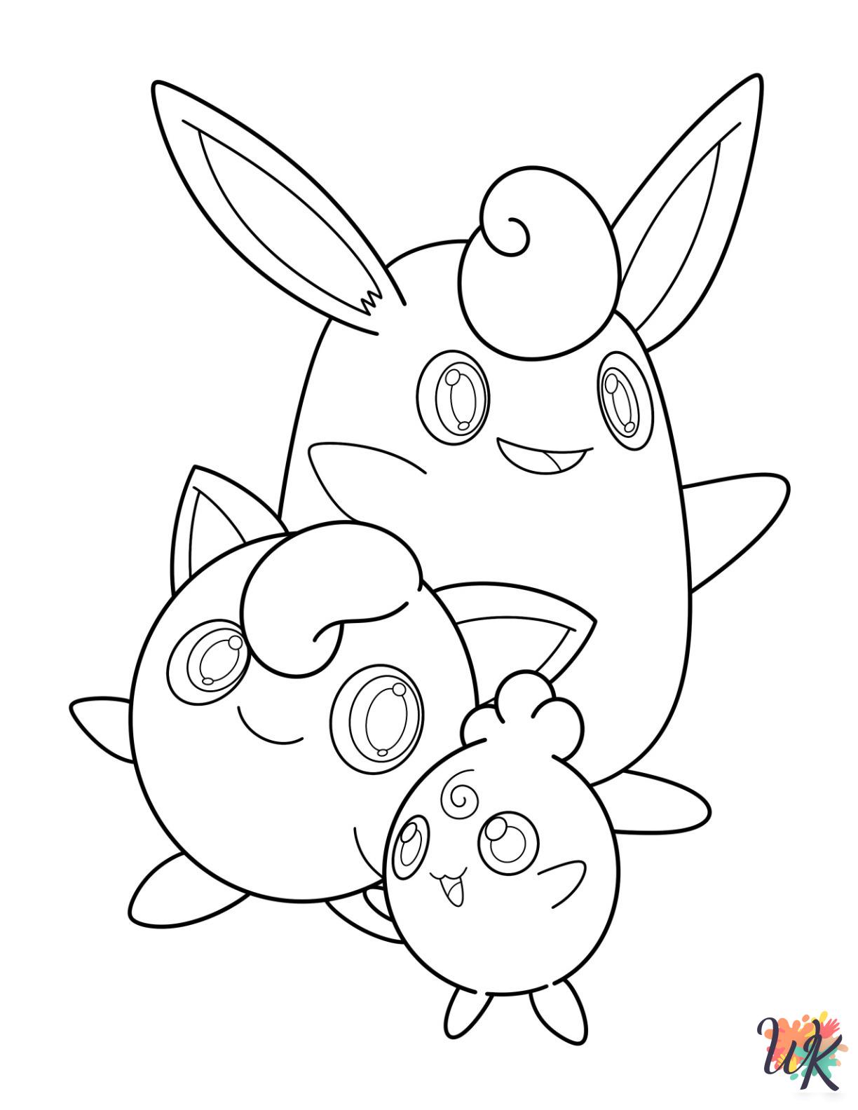 free Jigglypuff coloring pages printable