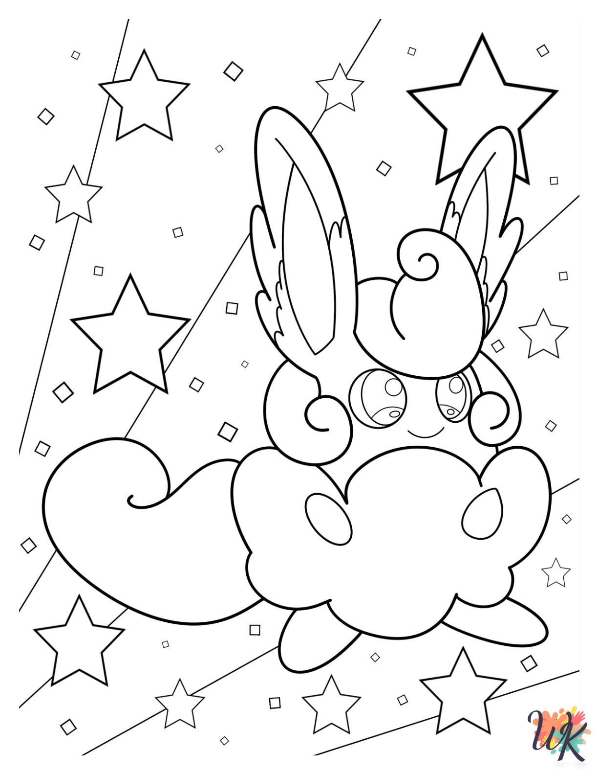 detailed Jigglypuff coloring pages