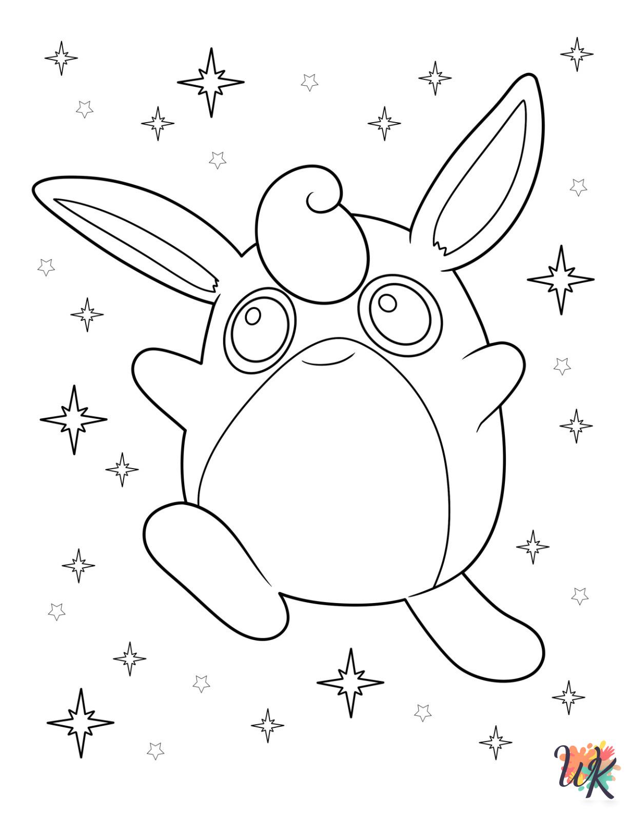 printable Jigglypuff coloring pages for adults