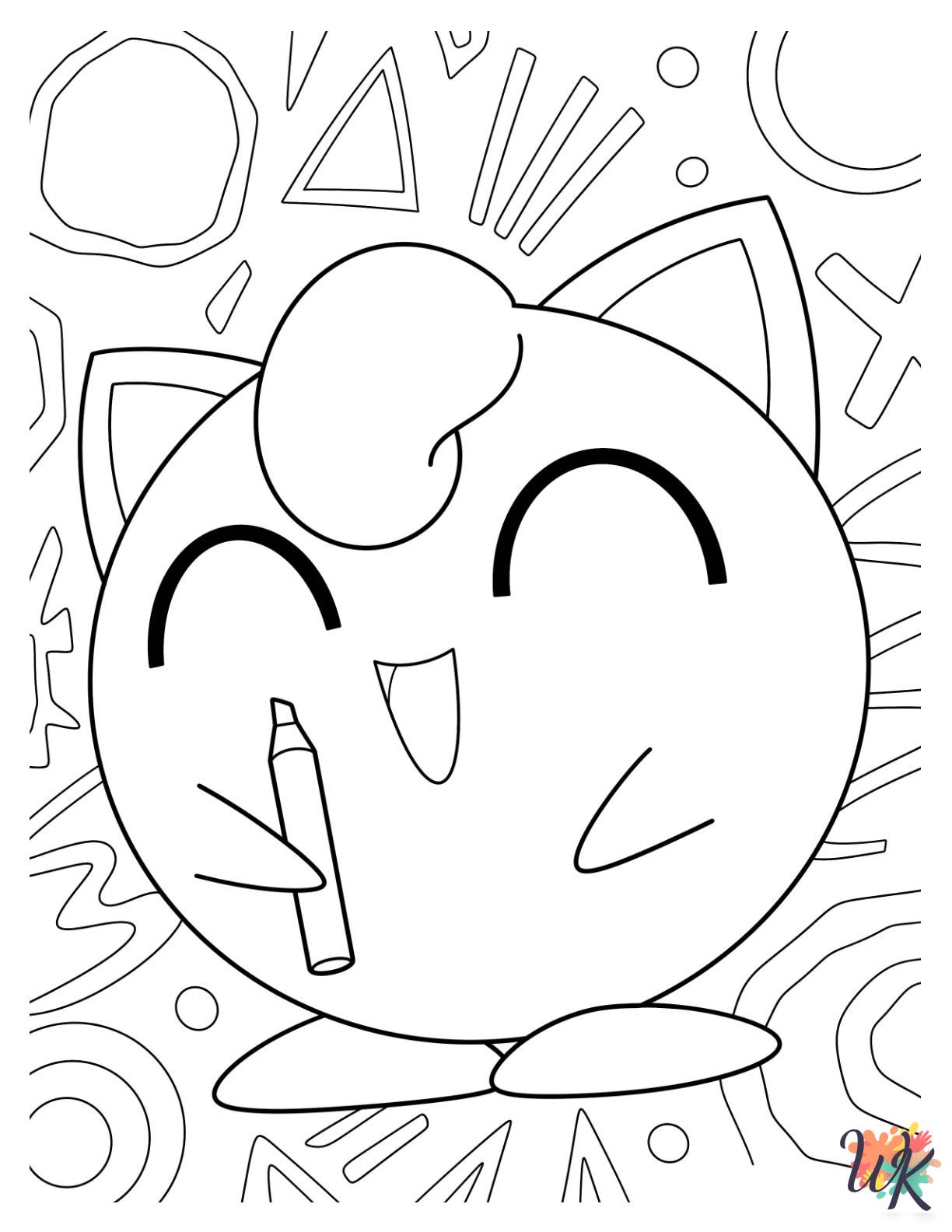Jigglypuff coloring pages free