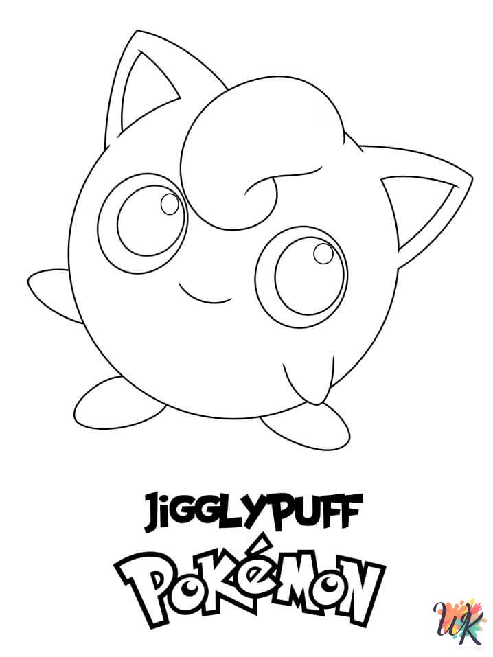 Jigglypuff coloring pages for adults
