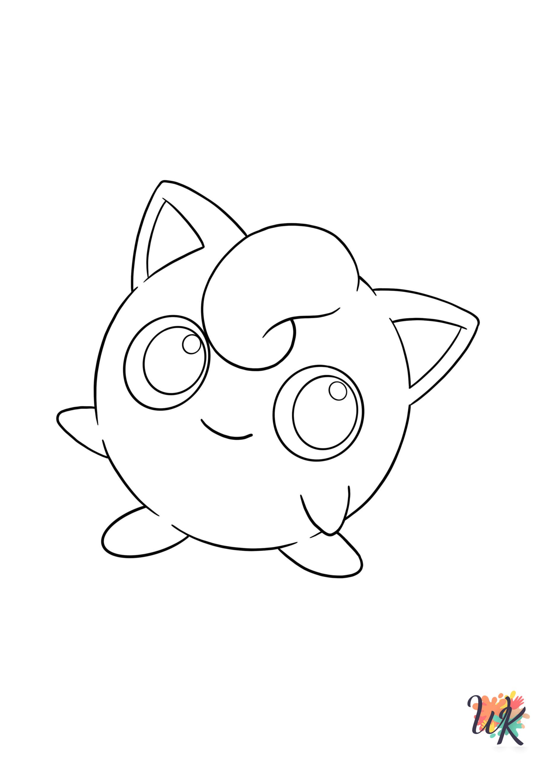 Jigglypuff coloring pages for adults pdf