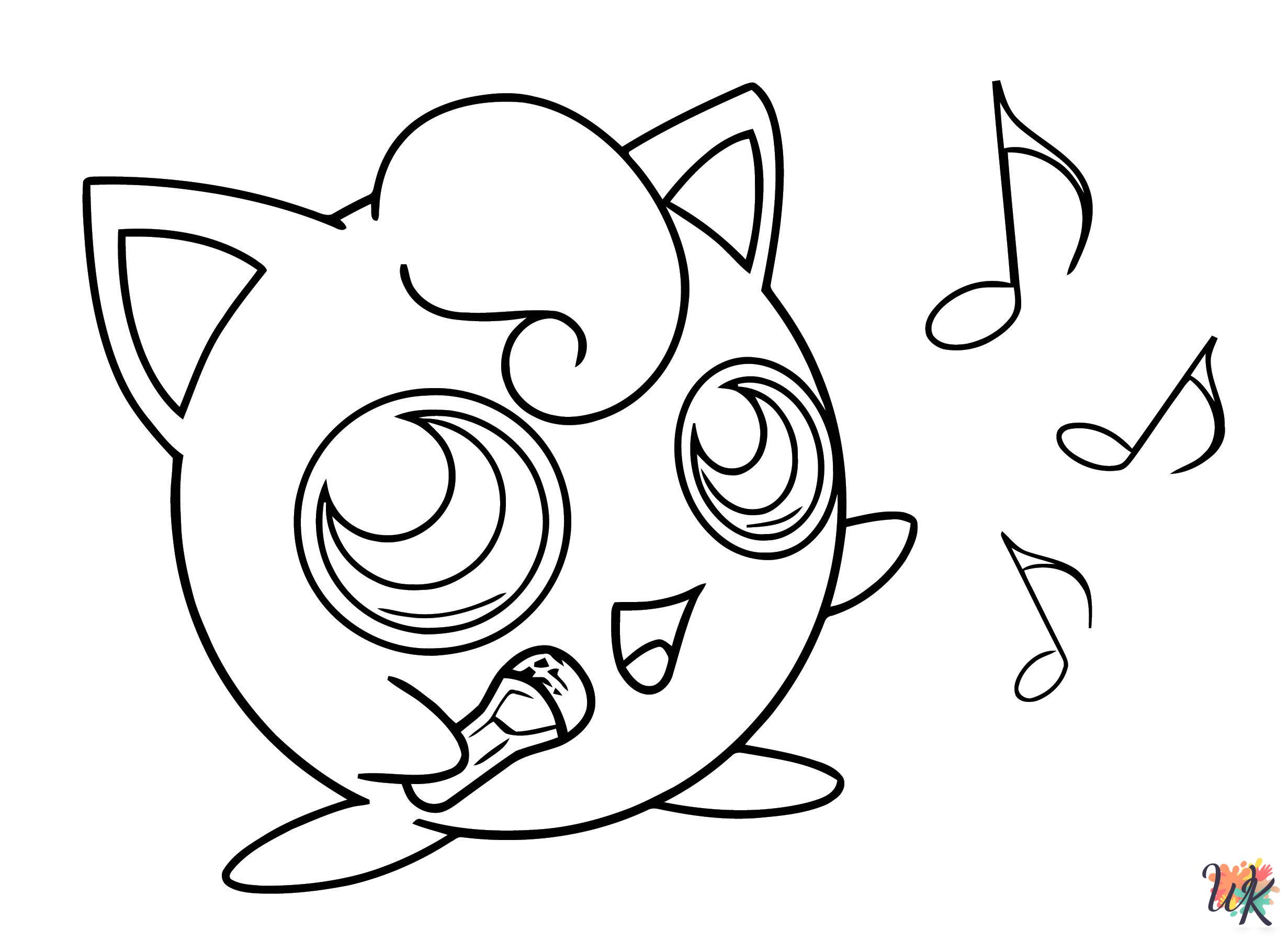 fun Jigglypuff coloring pages