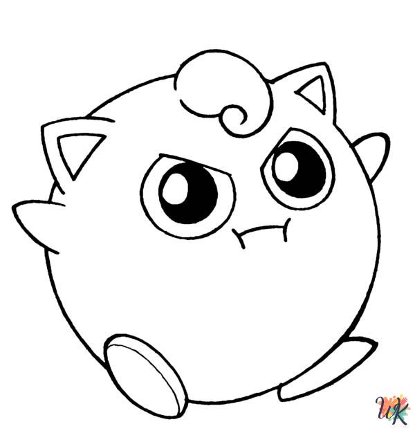 free Jigglypuff printable coloring pages