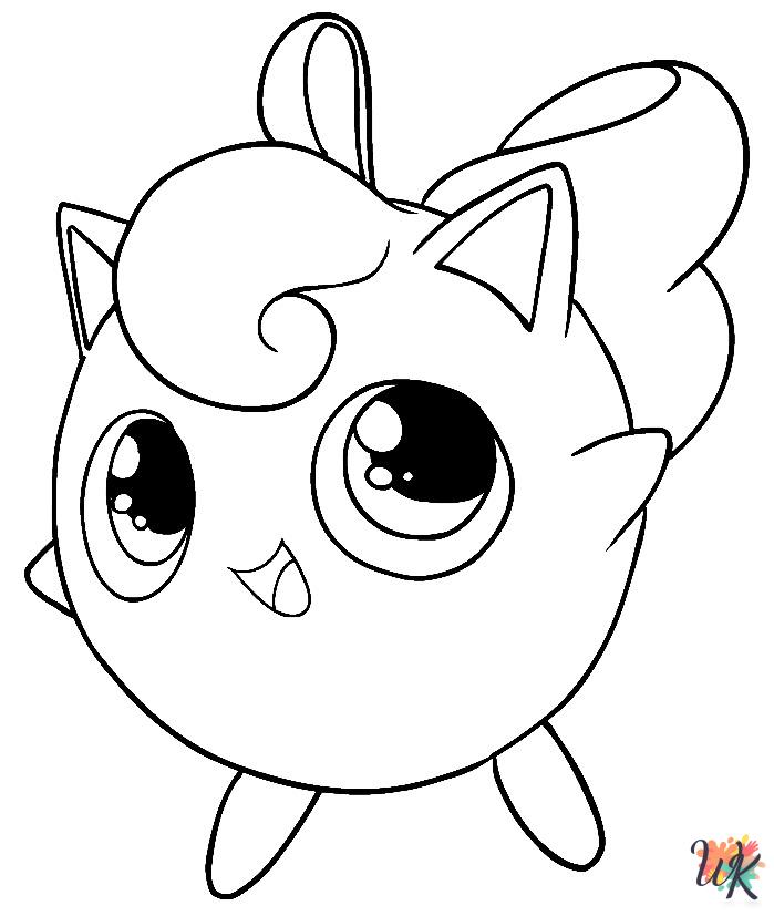 free coloring Jigglypuff pages