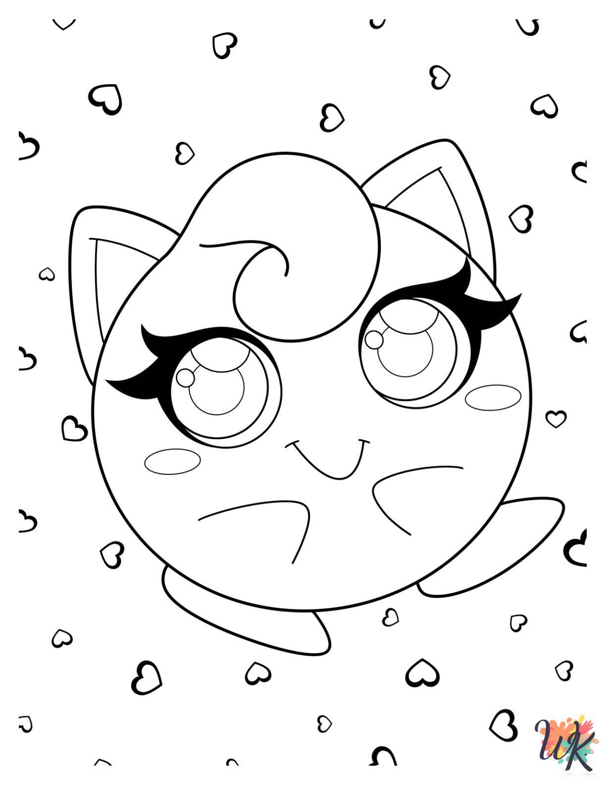 Jigglypuff coloring pages free