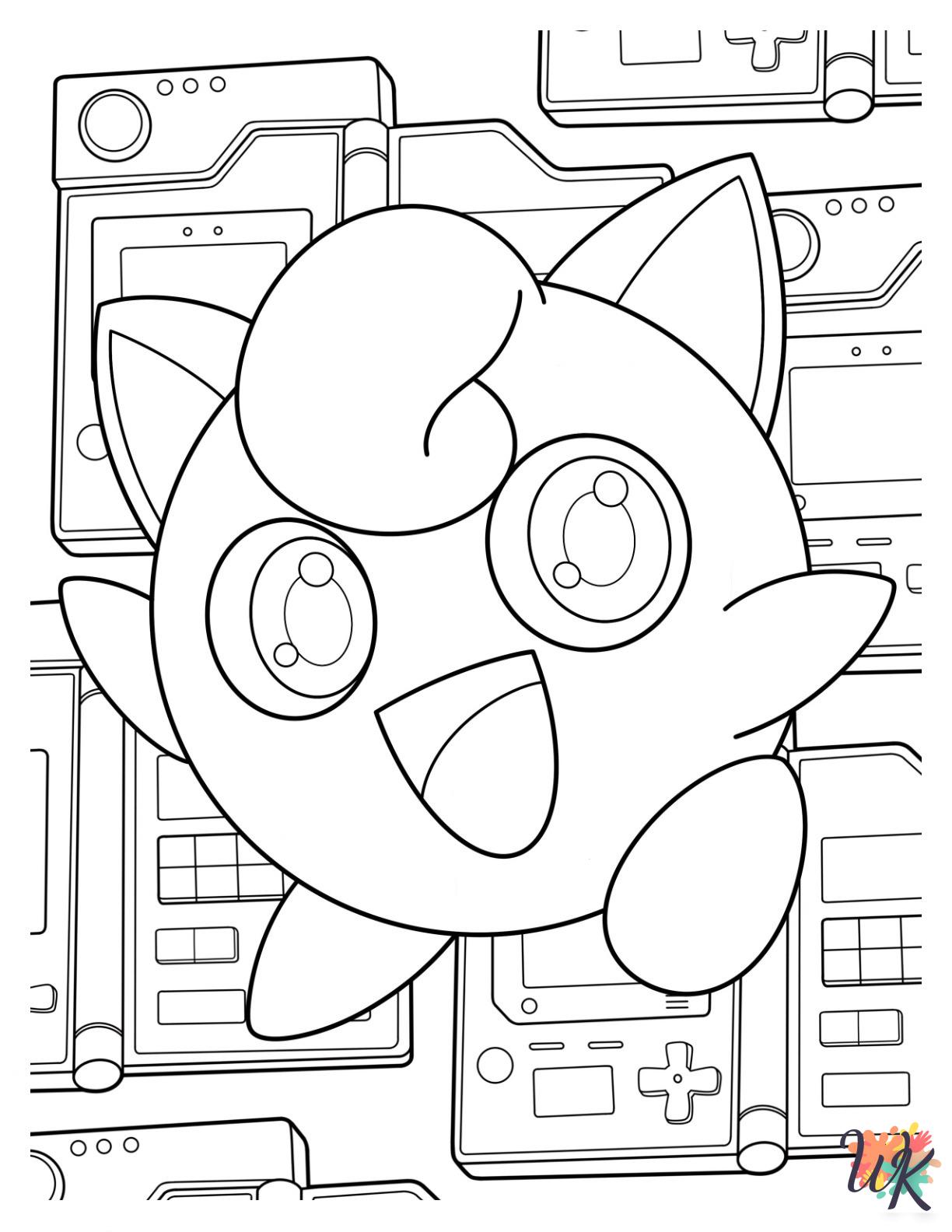 Jigglypuff adult coloring pages