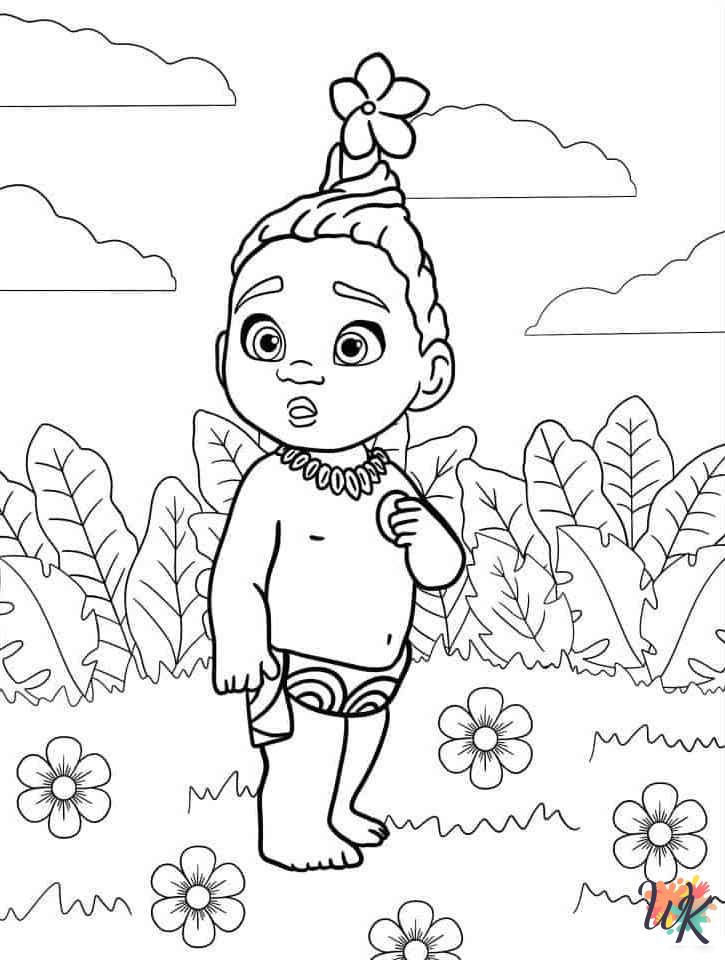 Moana coloring pages to print