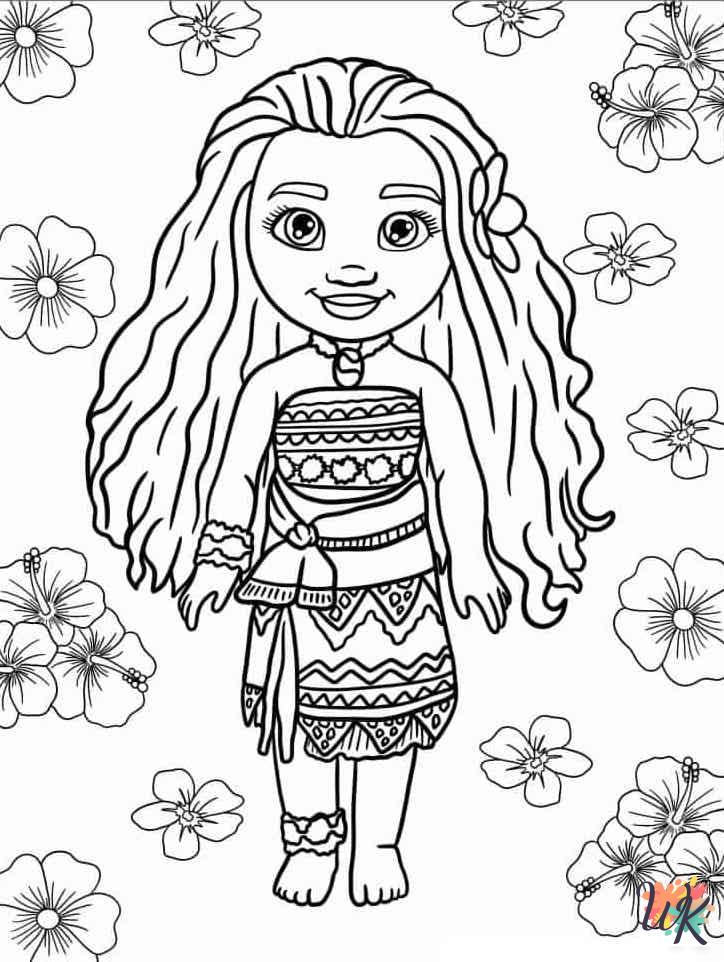 Moana coloring pages free printable