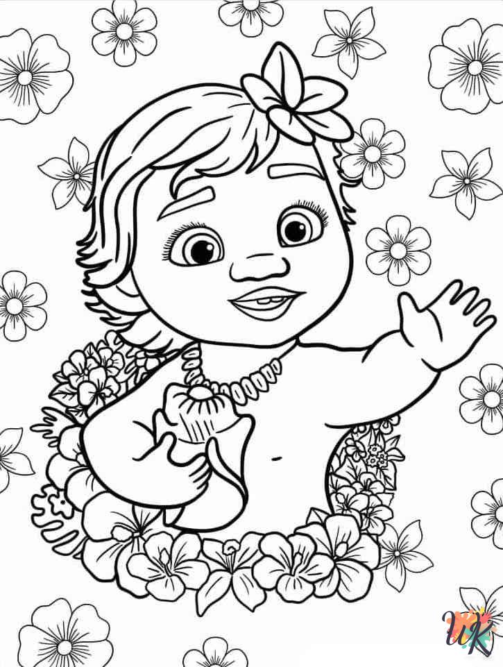Moana adult coloring pages