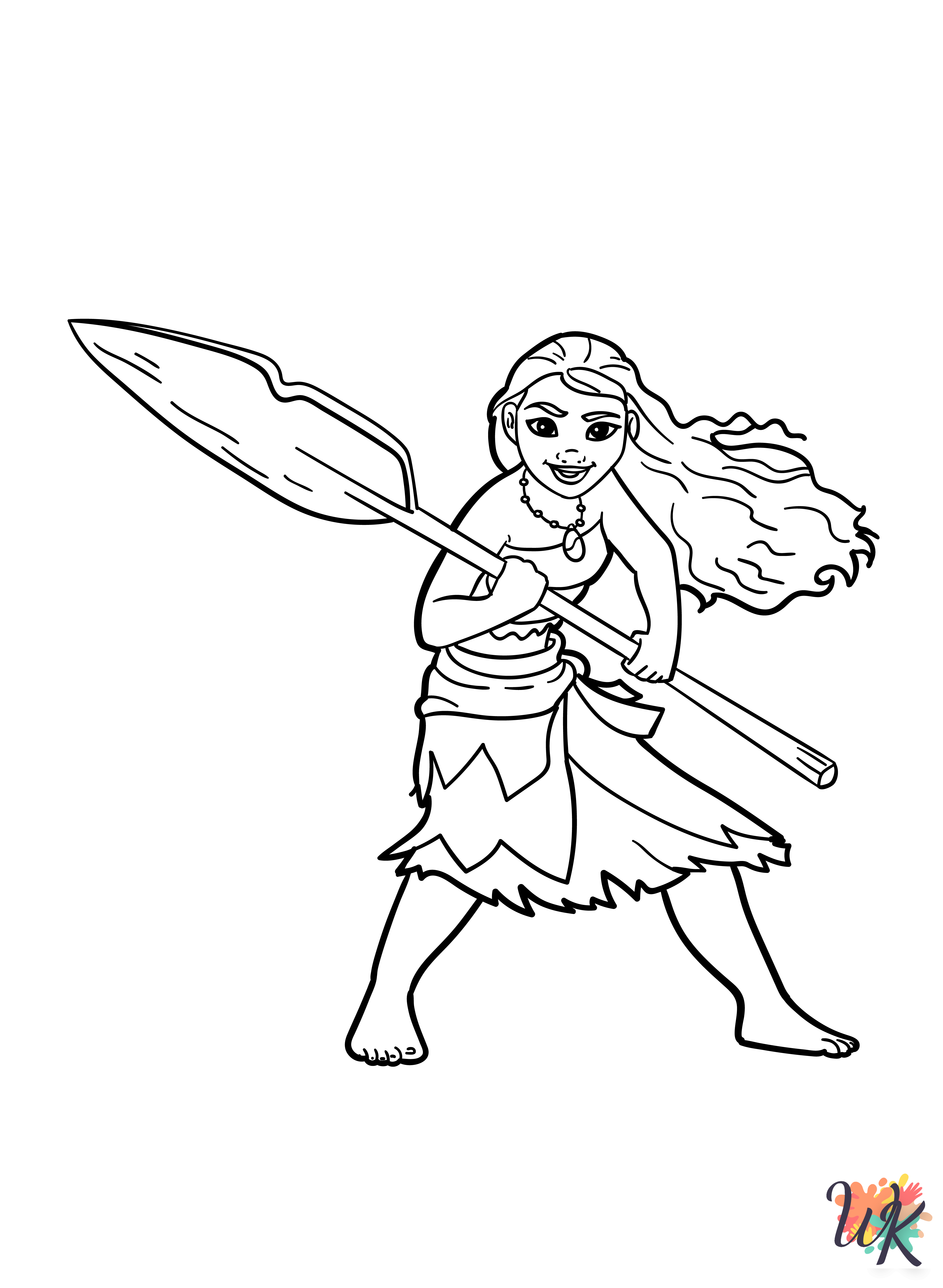 coloring pages for kids Moana