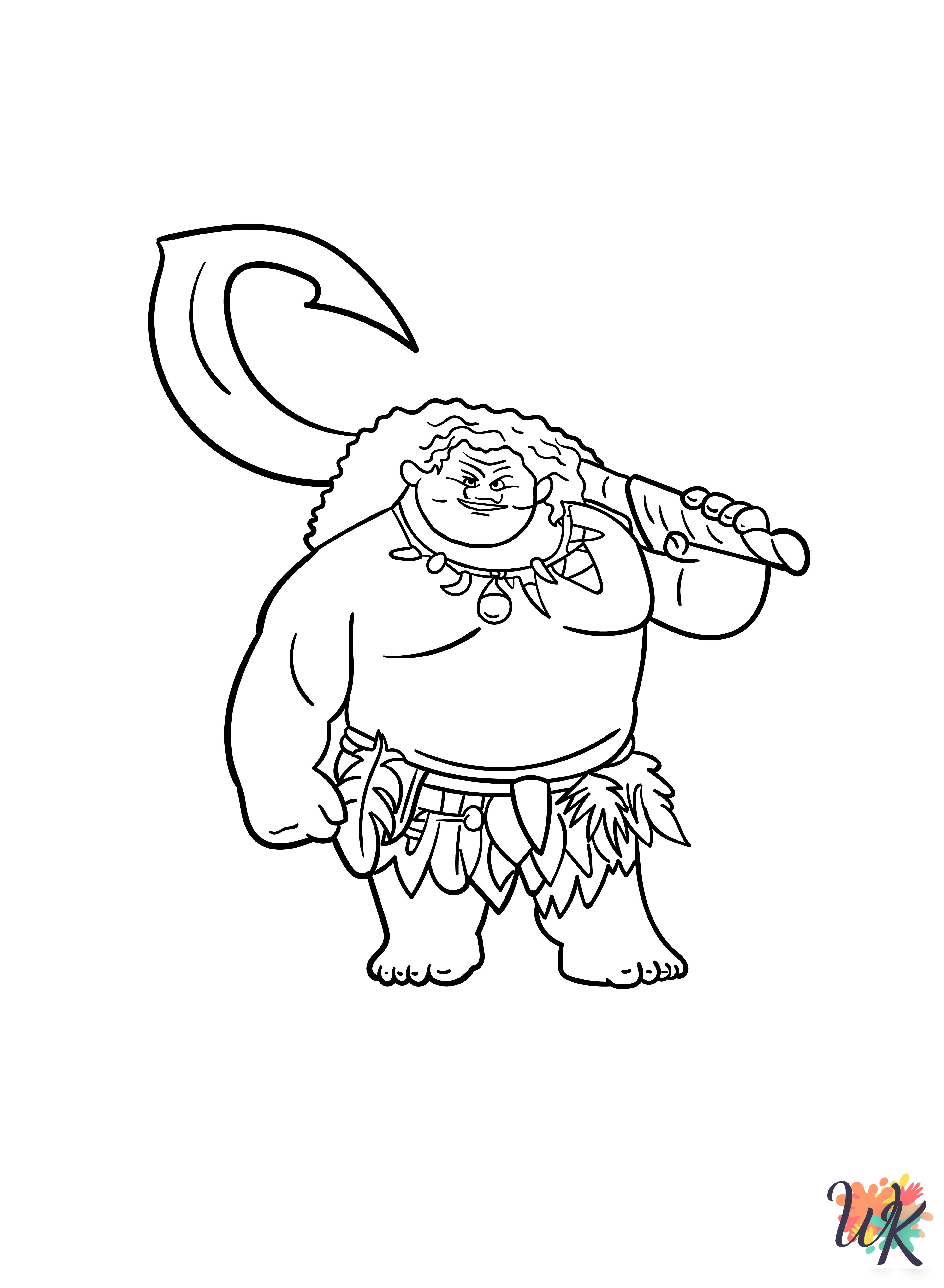 Moana coloring pages printable free