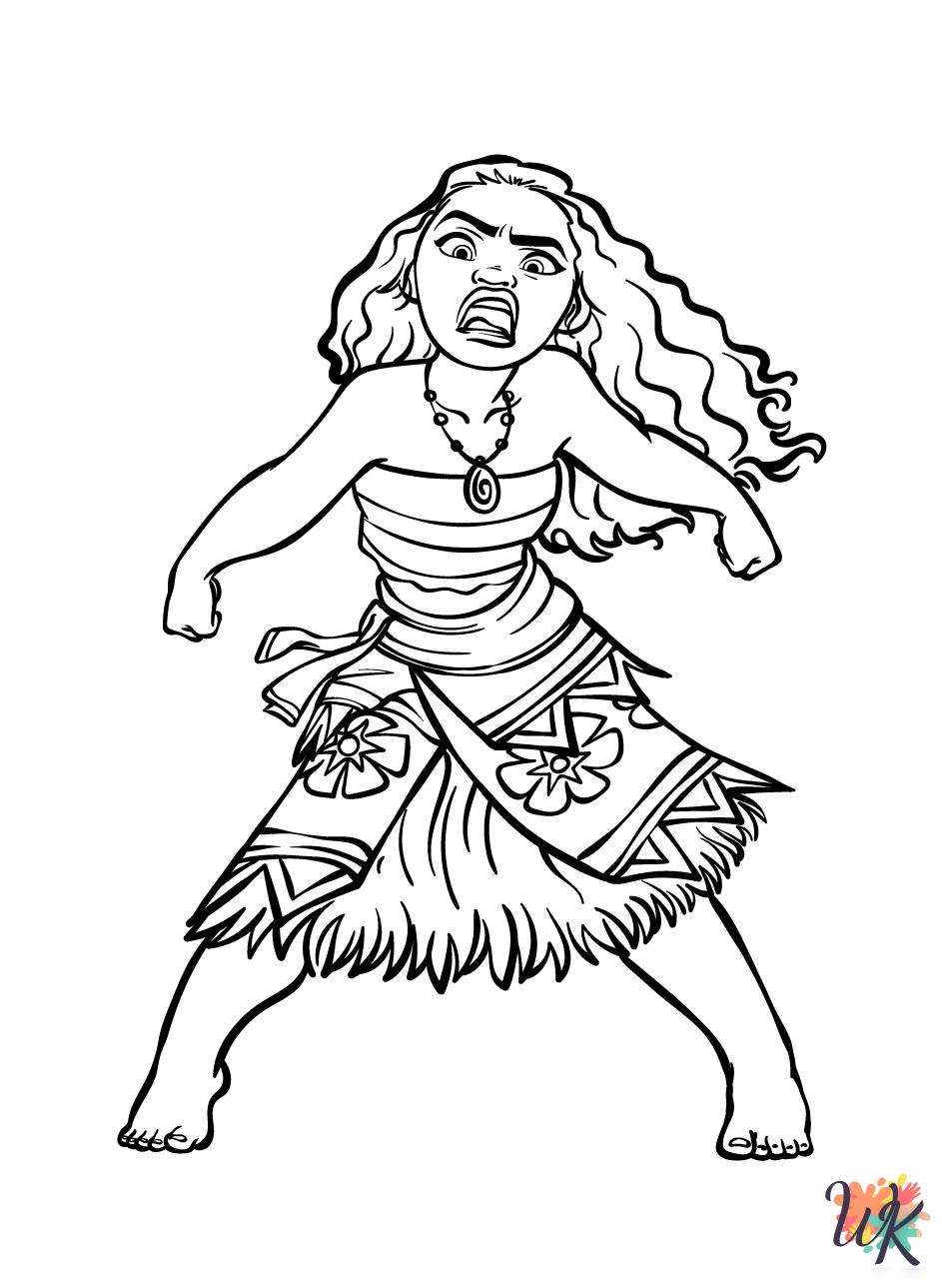 kids Moana coloring pages