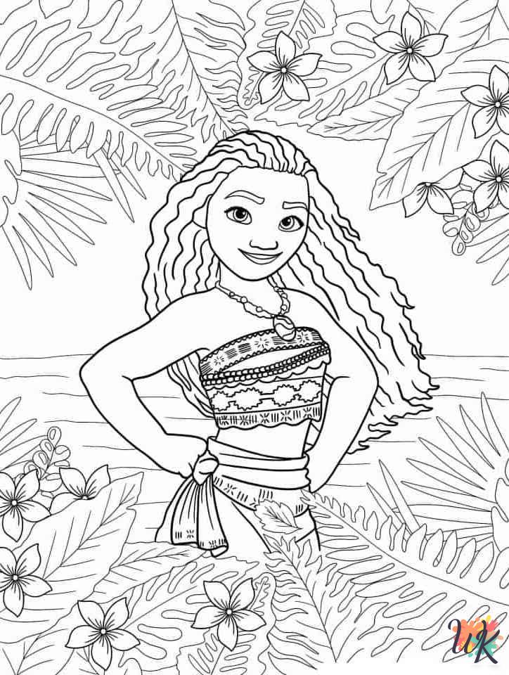 coloring pages printable Moana