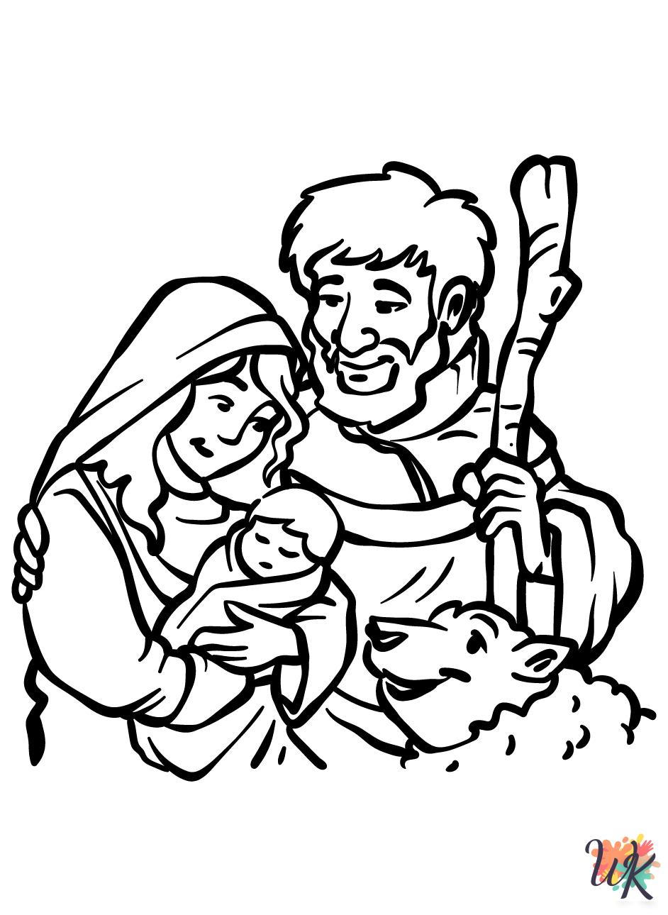 coloring pages for Nativity