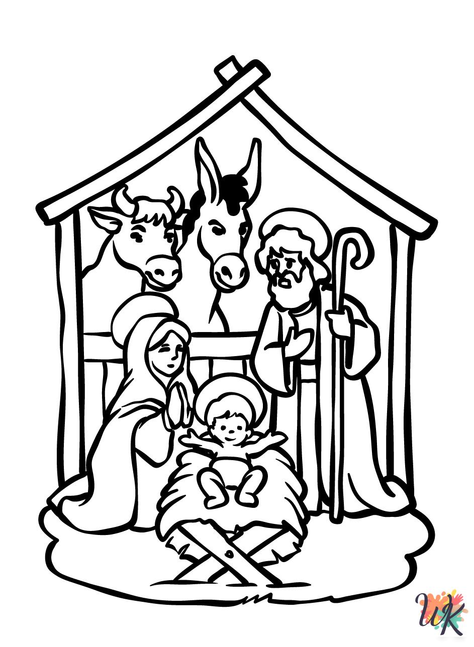 Nativity coloring pages for adults pdf