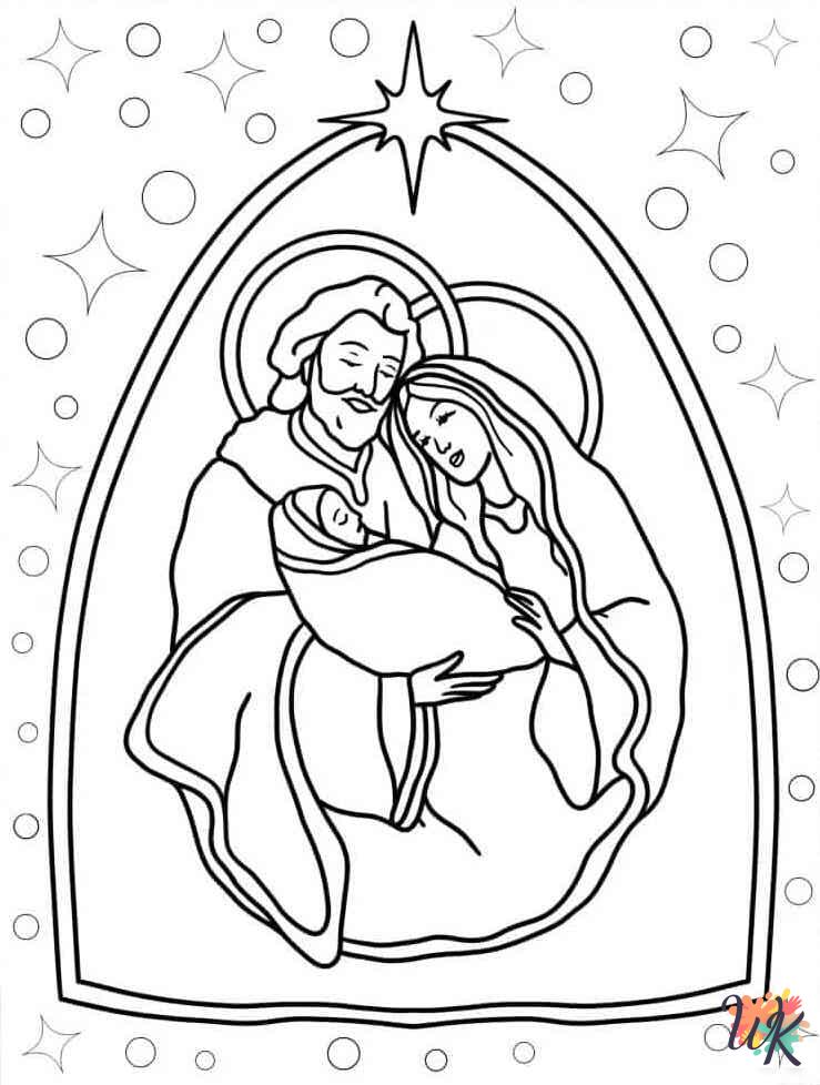 coloring pages Nativity