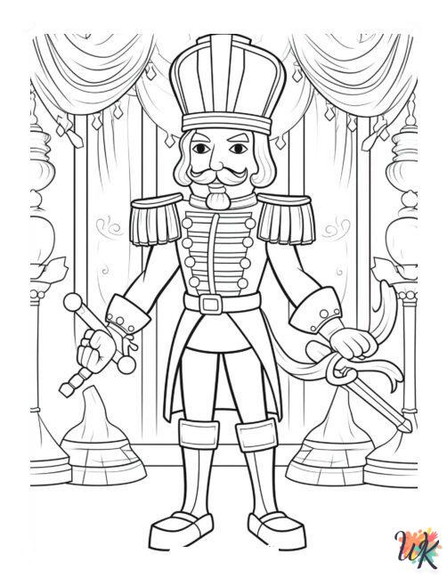 free printable Nutcracker coloring pages for adults