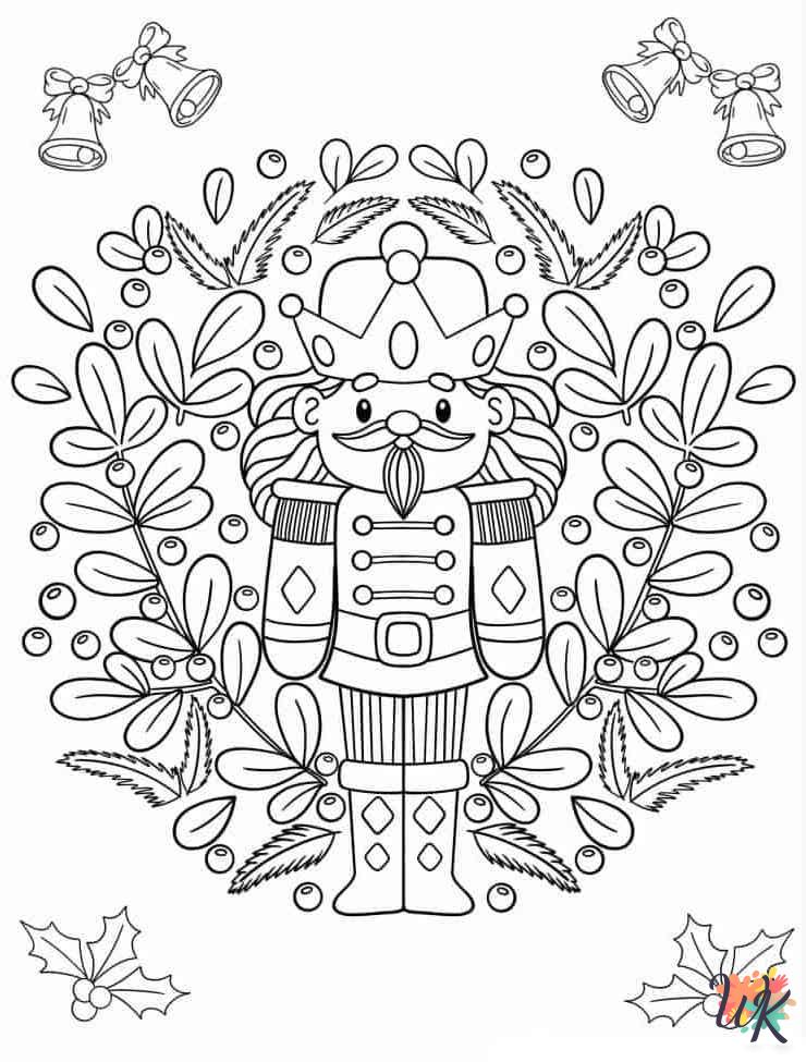 easy cute Nutcracker coloring pages