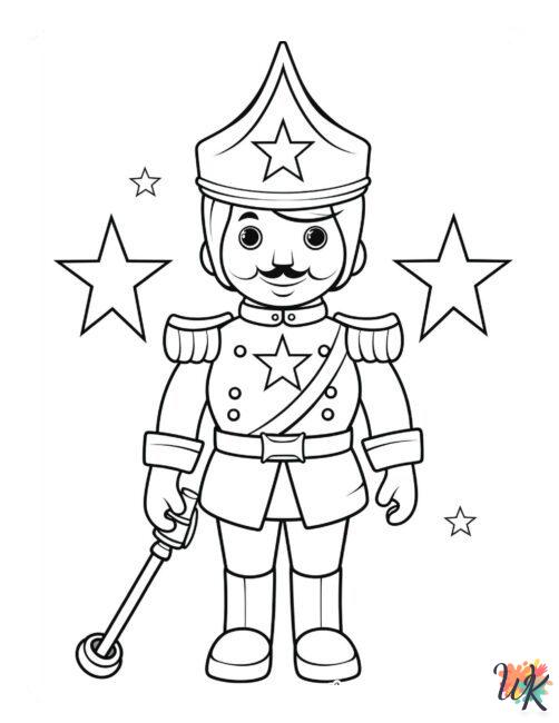 free Nutcracker tree coloring pages