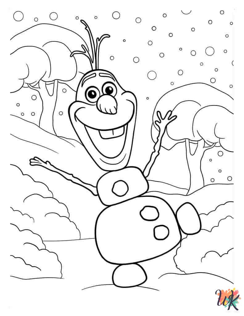 cute Olaf coloring pages