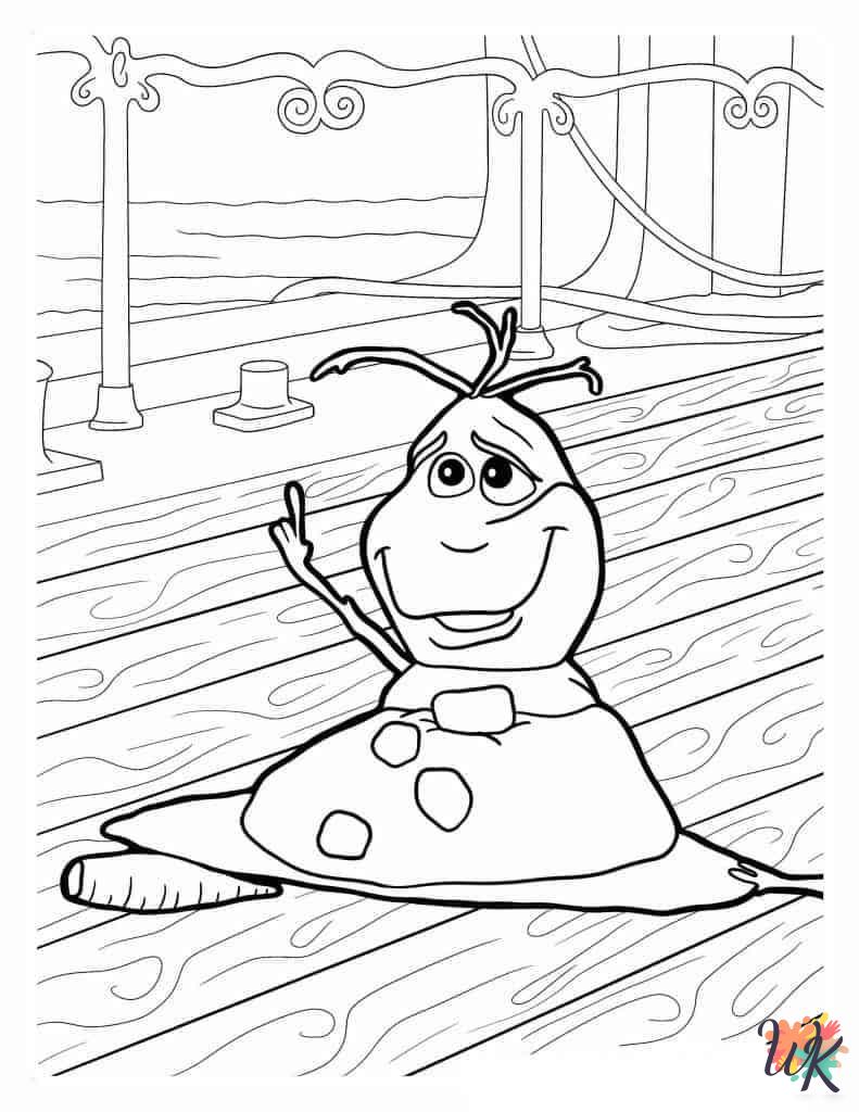 free printable Olaf coloring pages